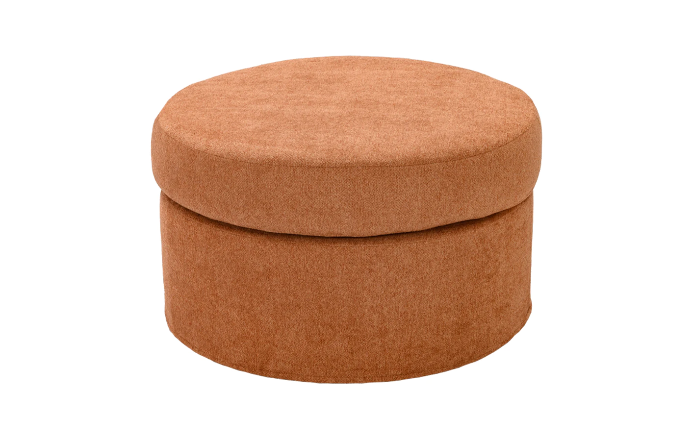 pouf compatto rotondo in tessuto stile moderno maiorflex gallery